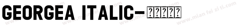 GEORGEA Italic字体转换